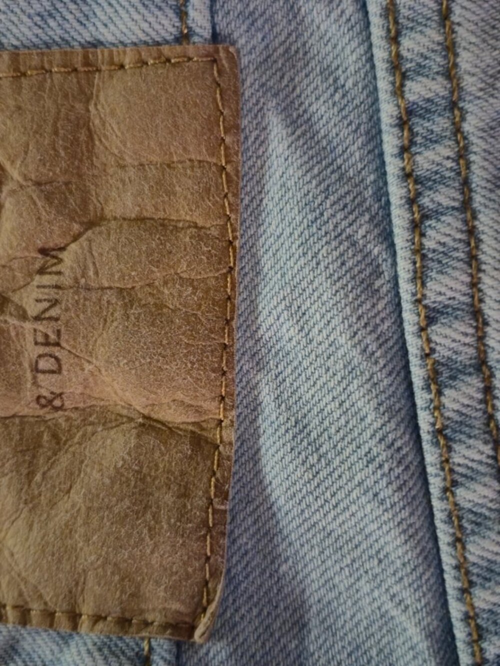 Womans Jeans .  brand (& DENIM) bleached stonewashed size 2